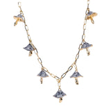 Maxbell Necklaces Cute Pendant Thick Chain Long Necklaces with Extension Chain Gray