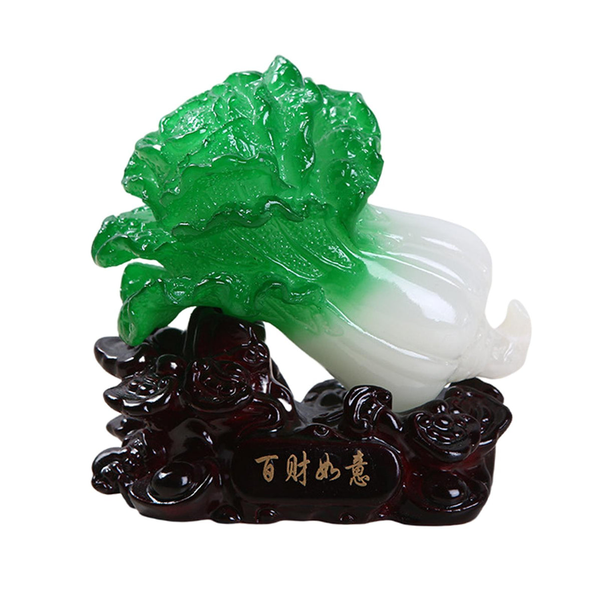 Maxbell Chinese Cabbage Ornaments Gifts Jade Shape Resin Wealth Blessing for Car
