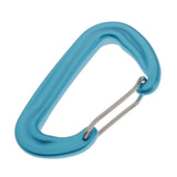 Max Maxb 12KN/5KN 7075 Aluminum Carabiner D-Ring Key Chain Clip Snap Hooks Blue