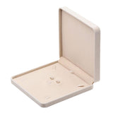 Maxbell Velvet Jewelry Set Box Tray Travel Necklace Storage Display Case Beige