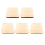 Max 5pcs Natural Square Wooden Slices Log Square Chips DIY Wood Craft Supplies