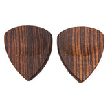 Max Maxb 2 Pieces Guitar Bass Picks Plectrum Solid Wood Classic Gold Sandalwood