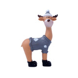 Maxbell Deer Statue Collection Animal Miniatures Craft for Bar Living Room Birthday Gray