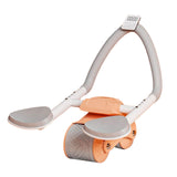 Maxbell Ab Roller Wheel Abdominal Core Trainer Widened Double Wheels Abdominal Wheel Orange with Counter