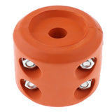 Maxbell ATV UTV Winch Rubber Line Cable Lift Stopper Rubber Cushion + Screws Orange