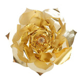 Maxbell DIY Rose Paper Flowers Wall Art Backdrop Wedding Birthday Party Decor Gold