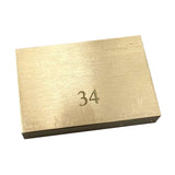 Maxbell Durable Electric Guitar Brass Block Instrument Repair Tool for Guitar Bridge 34mm