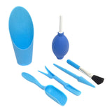 Maxbell 6Pcs Transplanting Tools Kit Lightweight Migration Tool for Fairy Garden Blue