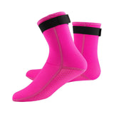 Maxbell Neoprene Diving Scuba Boots 3mm Surfing Snorkeling Socks Rose Red M