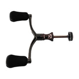 Maxbell Fishing Reel Handle Aluminum Alloy Replacement DIY Double Handle Rocker Grip Black