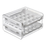 Maxbell 2 Tier Egg Fresh Storage Box Storage Container Egg Tray for Drawer Household