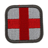 Maxbell 50 x 50mm Hook & Loop Medic First Aid Red Cross Patch White