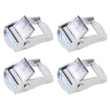 Maxbell 4Pcs Metal Webbing Buckle Closure Heavy Duty Tensioner for Hiking 2.5CM
