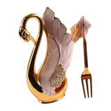 Maxbell Swan Tableware Holder Base Tableware Organizer Kitchen Storage Rack Display fork