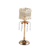 Maxbell Crystal Candle Holder Candle Stand for Birthday Party Living Room 36cm H