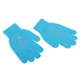 Maxbell Girls Women Kids Ice Skating Gloves Magic Stretch Glove Blue      S