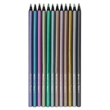 Maxbell 12Pcs Drawing Metallic Pencil Sketching Pencil Tool Painting for Adults Teen