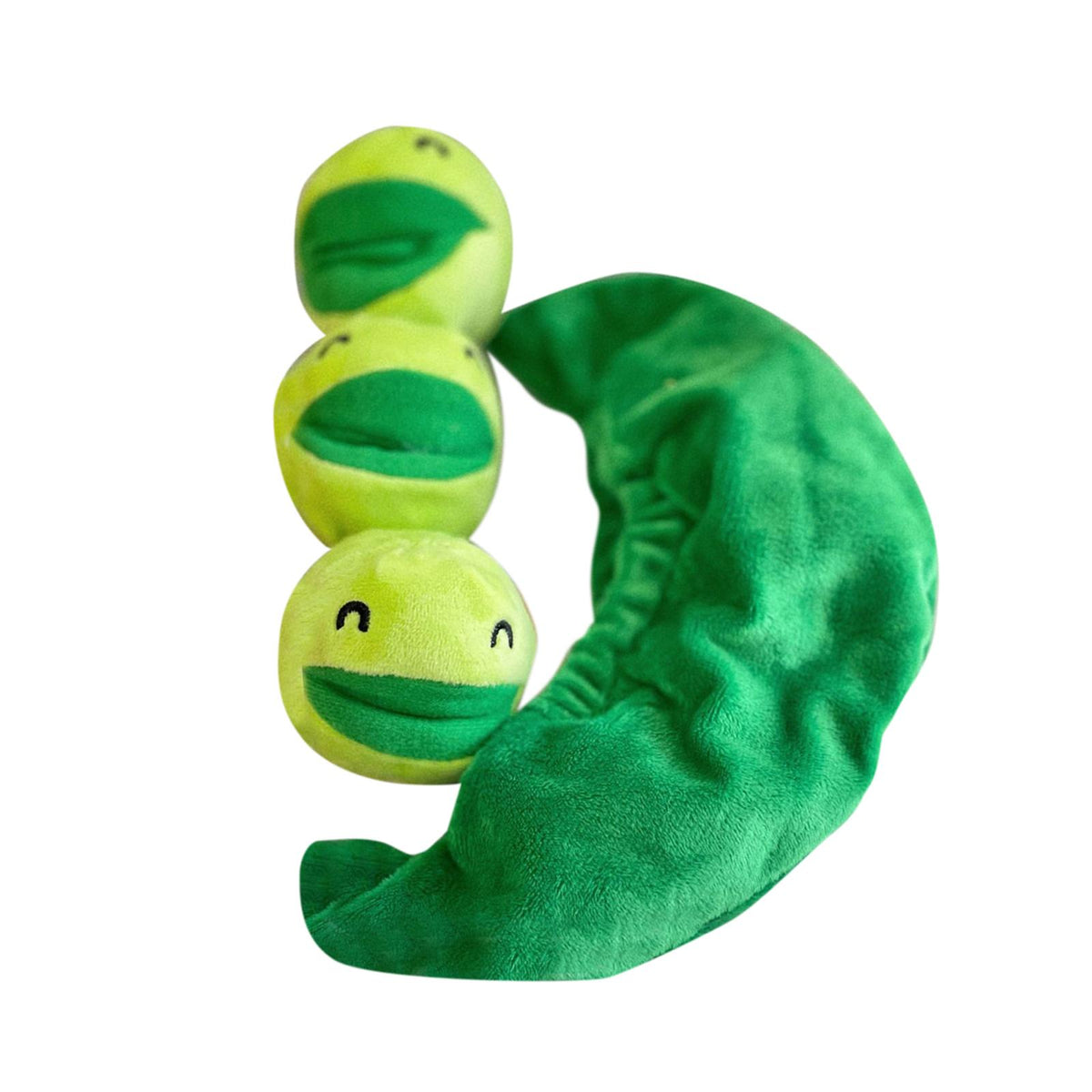 Maxbell Dog Puzzle Toy Multifunctional Play Pet Sniff Toys Increase IQ Plush Dog Toy Pea Shape