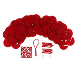 Maxbell red floral lantern DIY kits Non-woven fabric crafts handcrafts dog
