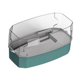 Maxbell Detachable Tortoise Turtle Tank with Water Pump Durable for Small Amphibious Small Blue