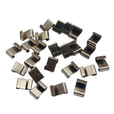 Maxbell 25pcs Stainless Steel Z-Lap Type Greenhouse Glazing Clips Garden Supplies