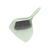 Maxbell Mini Dustpan and Brush Set Hanging Hole Design Household for Cabinets Office Green