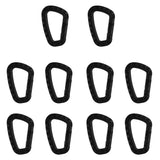 Maxbell 10pcs Outdoor Camping Carabiner Snap Hook Water Bottle Keyring Molle Buckle