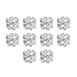 Maxbell Braiding Hair Rings Hair Accessories Hair Decoration for Photos Brides Silver