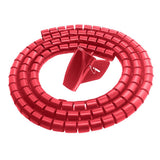Max PE Cable Sleeve Cable Bundler Management Cord Organizer System Red
