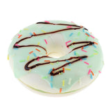 Max Realistic Artificial Donut Fake Lifelike Simulated Doughnut Decor Green