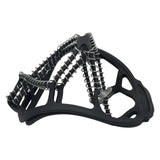 Maxbell Spikes Shoe Crampons for Snow and Ice for Ice Fishing Jogging Mountaineering EU 36 to 41