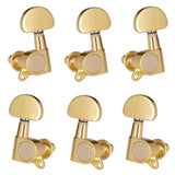 Max Guitar Sealed Tuning Pegs Semicircle Machine Head Tuners Replacement Golden