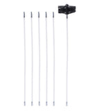 Max Dryer Duct Cleaning Kit Lint Remover Brush + Bendable Rods 6 Rods 1 Brush
