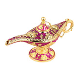 Maxbell Classic Lamp Oil Lamp Prop Wishing Light for Wedding Home Purplish Red