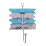 Max Maxb Decorative Nautical Seaside Wood&Metal Mounted Hanger Coat Hooks Wall Rack#2