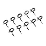 Maxbell 10pcs Fishing Rod Guide Eyes Ceramic Ring DIY Rod Building Component Size 10