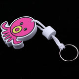 Maxbell Yacht Sailing Boating Floating Key Ring Keyring Key Chain Octopus Hot Pink