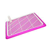 Maxbell Puppy Dog Toilet with Urinary Column Reusable for pet Supplies Outdoor Pink