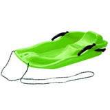 Maxbell Maxbell Snowboard Toboggan Rope Handles Brakes Snow Sledge Master for Winter Outdoor Green