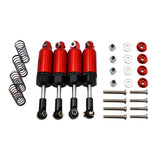 Maxbell 4Pcs Shock Absorber Damper for D90 MN-90 MN-99 MN-91 FJ-45 1/12 RC Car Red