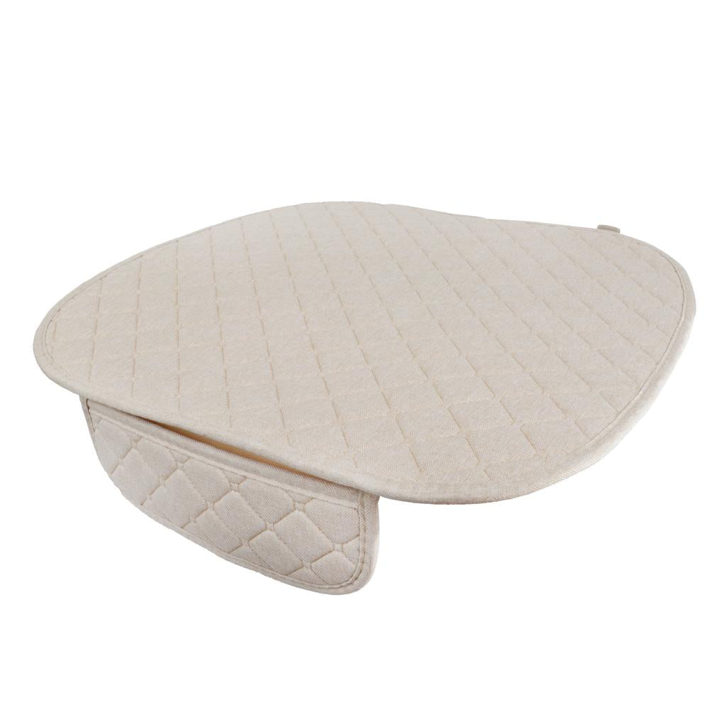 Maxbell Breathable Flax Bamboo Car Seat Cover Pad Mat Chair Cushion Beige