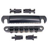 Max 12-String Saddle Bridge&Tailpiece For LP Electric Guitar Black