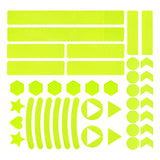Maxbell Reflective Stickers Tape Waterproof for Automotive Scooter Mountain Bike Yellow