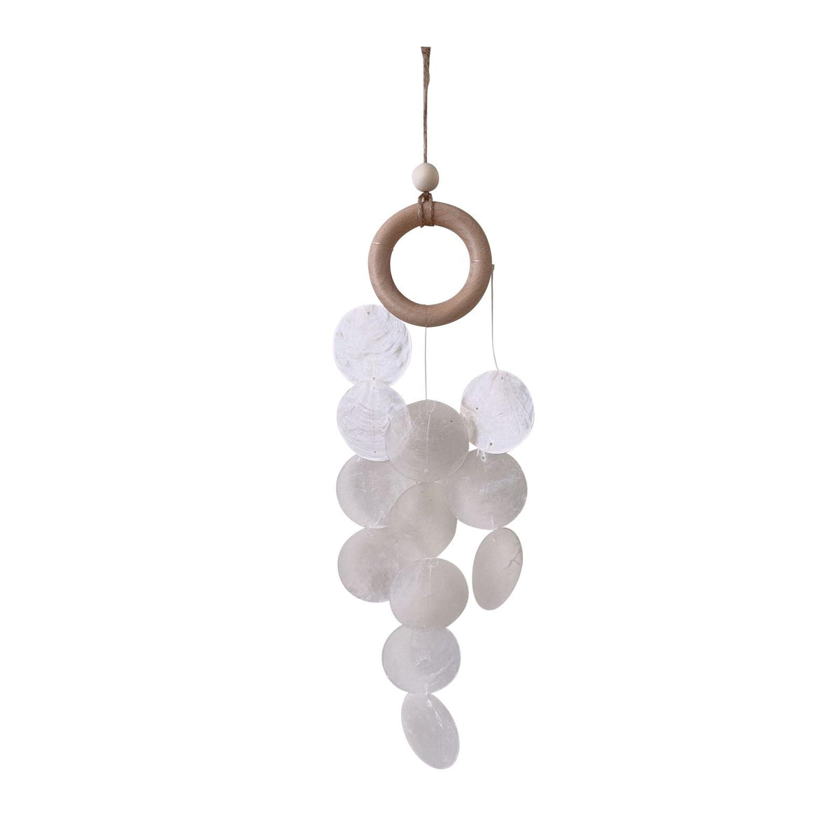 Maxbell Shell Wind Chimes Handmade Cute Baby Crib Hanging Toy for Backyard Lawn Yard B