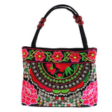 Max Embroidery Travel Shoulder Bag Double Faced Flower Handmade Women Bags #3