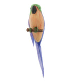 Maxbell 1/12 Dollhouse Miniature Handmade Parrots Model Garden Decoration Purple
