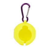 Maxbell Silicone Golf Ball Holder Carrier with Snap Clip Contains One Ball Yellow