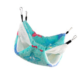 Maxbell Hamster Hammock Bed Hanging Cage Accessories for Small Animals Ferret Parrot Green Star