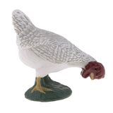 Max Farm Animal Body Model Lifelike Fowl Hen Chickens Figurine Grey MY6221-323