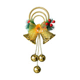 Maxbell Christmas Bell Ornaments Party Supplies Bowknot for Outdoor Indoor Window Style C